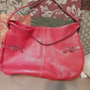 Adrienne Vittadini red leather bag